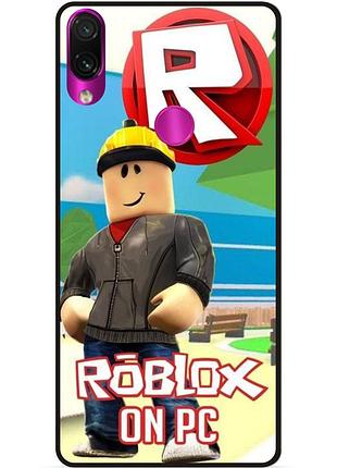 Силіконовий чохол бампер для huawei p smart z з картинкою роблокс roblox