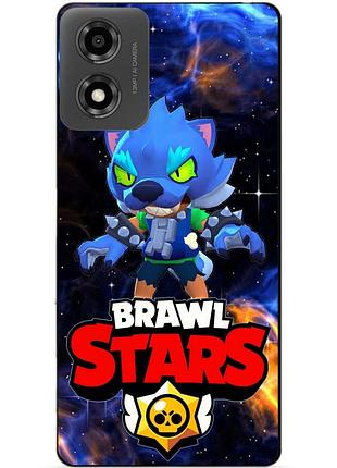 Чохол із героєм леон brawl бравл старс brawl stars для xiaomi samsung motorola nokia iphone zte oppo realme леон оборотний космос