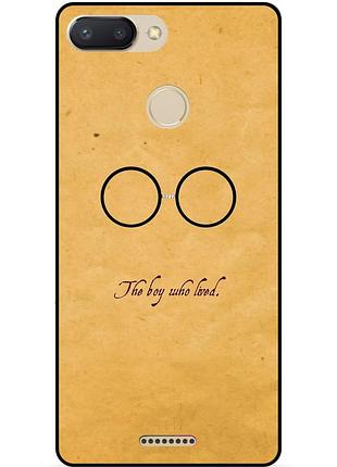 Чохол силіконовий бампер для xiaomi redmi 6 з малюнком гаррі поттер harry potter окуляри