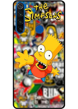 Силіконовий чохол бампер для xiaomi redmi note 8t з малюнком стикери гравіті фолз футурама маріо