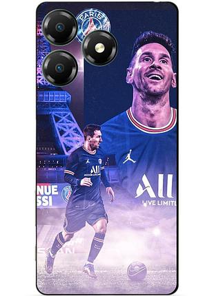 Силіконовий чохол бампер для zte blade a36 з малюнком messi psg мессі