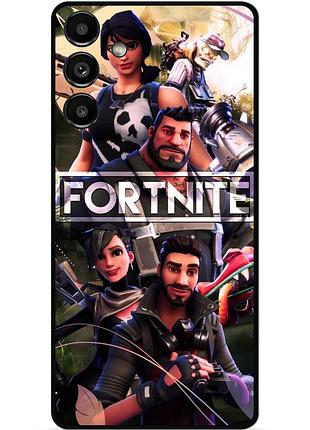 Силіконовий чохол бампер для samsung s21 з картинкою фортнайт fortnite