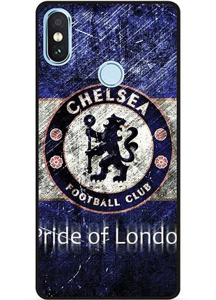 Чехол силиконовый бампер для xiaomi redmi note 5 с рисунком челси chelsea
