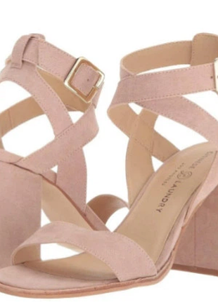 Босоніжки chinese laundry womens stassi rose gold open toe heels, розмір 37,5