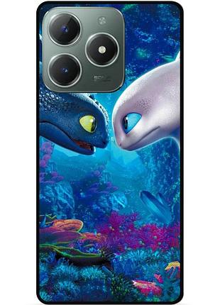 Чехол силиконовый для infinix smart 8 plus (x6526) с рисунком как приручить дракона dragon