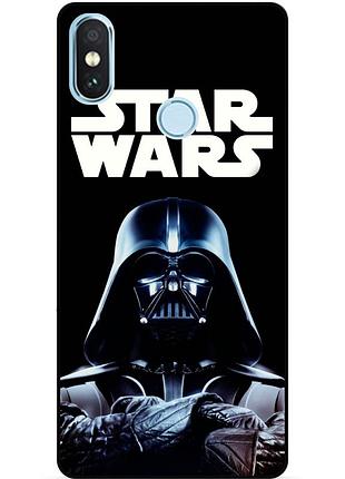 Силиконовый бампер чехол для xiaomi mi 8 с рисунком star wars звездные войны дарт вейдер