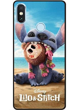 Силиконовый чехол бампер для xiaomi mi a2 lite с рисунком лило и стич stitch 3, xiaomi mi a2 lite