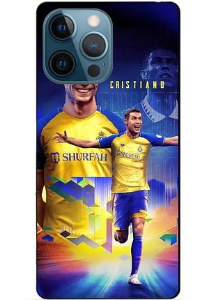 Чехол силиконовый бампер для iphone 14 pro max с рисунком роналдо аль наср ronaldo
