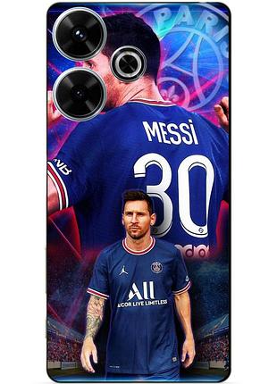 Силіконовий чохол бампер для tecno spark 10c з малюнком мессі псж messi