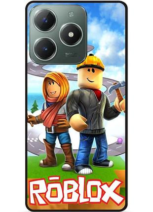 Силіконовий чохол бампер для tecno spark 20 pro з картинкою roblox роблокс
