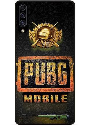 Силиконовый чехол бампер для samsung m20 с картинкой пабг puвg