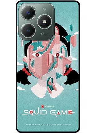 Силиконовый чехол для infinix smart 8 plus (x6526) с рисунком игра в кальмара squid game