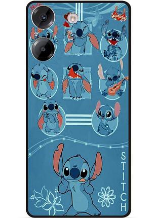 Силіконовий бампер чохол для tecno camon 20 pro з картинкою стіч stitch