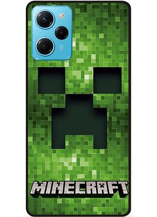 Силіконовий чохол бампер для xiaomi poco x5 pro 5g гра minecraft майнкрафт