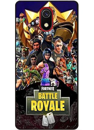 Силіконовий чохол бампер для samsung j3 j330 з малюнком фортнайт fortnite