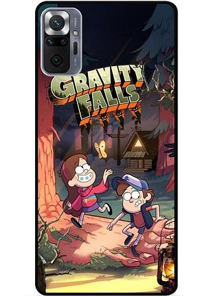 Силиконовый бампер чехол для xiaomi redmi note 10 pro с рисунком gravity falls гравити фолз