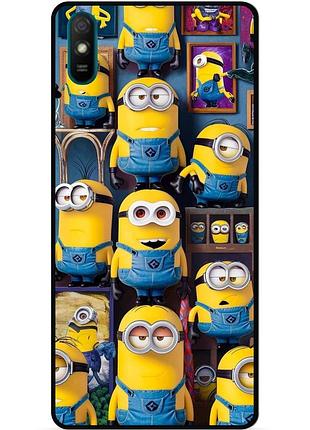 Силиконовый бампер чехол для huawei y5 2019 с картинкой миньоны minion