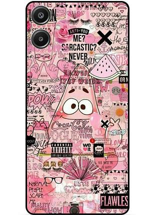 Силиконовый чехол для samsung a07 с рисунком губка боб sponge bob