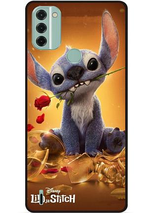 Силиконовый чехол бампер для nokia c31 stitch лило и стич