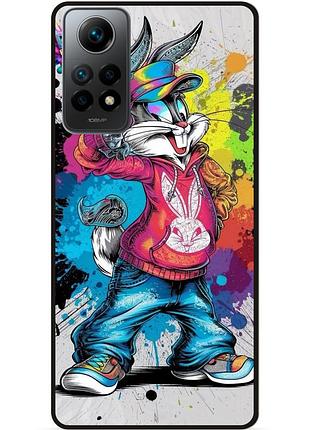 Чехол силиконовый бампер для xiaomi redmi note 11 pro с рисунком багз банни disney