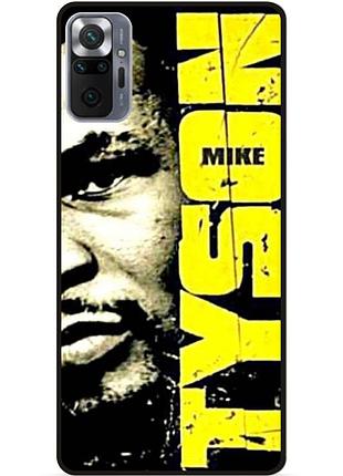 Чехол силиконовый бампер для xiaomi redmi note 10 pro с рисунком tyson майкл тайсон