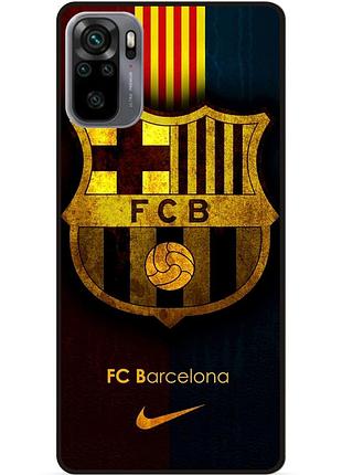 Силіконовий чохол бампер для xiaomi redmi note 10s з малюнком barcelona барселона