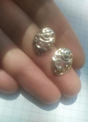 Серьги серебряные 925 пусеты