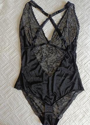 Боді чорне мережеве h&m  l