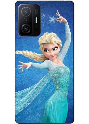 Силіконовий чохол бампер для xiaomi 11t pro з малюнком ельза холодне серце