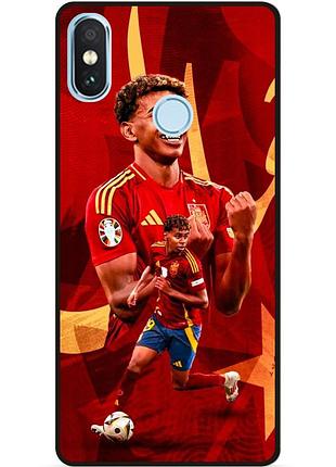 Силіконовий чохол бампер для xiaomi redmi note 6 pro з малюнком lamine yamal ламин ямаль