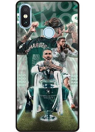 Силиконовый чехол бампер для xiaomi mi a2 lite с рисунком sergio ramos серхио рамос 1, xiaomi mi a2 lite