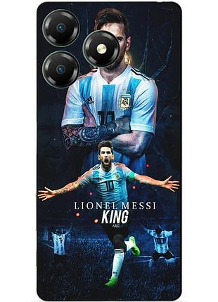 Чехол силиконовый бампер для zte blade a36 с рисунком messi аргентина месси