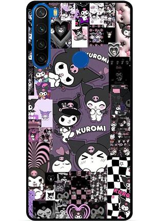 Силіконовий бампер чохол для xiaomi redmi note 8t з малюнком kuromi куроми