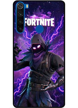 Силіконовий чохол бампер для xiaomi redmi note 8t з картинкою fortnite фортнайт
