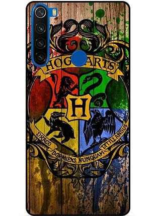 Силиконовый бампер чехол для xiaomi redmi note 8t с рисунком hogwarts хогвартс гарри поттер harry potter