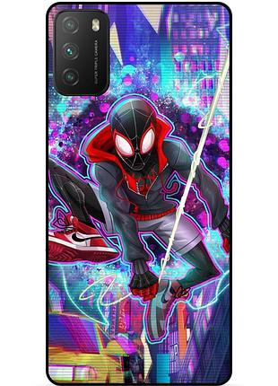Силіконовий чохол бампер для xiaomi poco m3 з картинкою spider man людина-павук