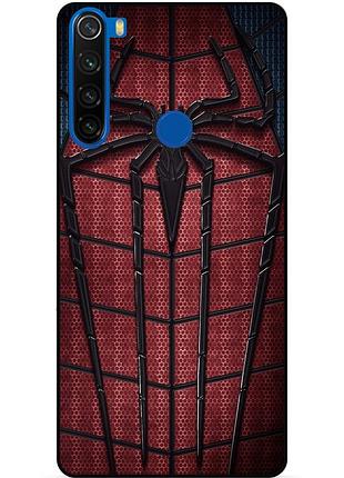 Силиконовый бампер чехол для xiaomi redmi note 8t с картинкой человек паук spider man