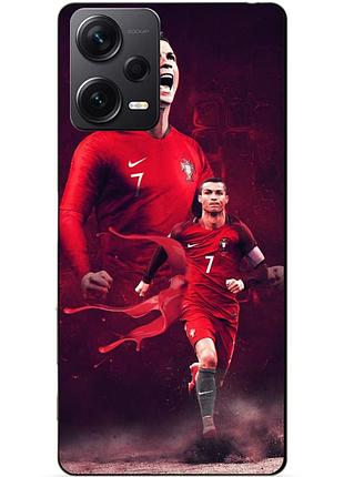Силіконовий чохол бампер для xiaomi redmi note 12 pro 5g з малюнком ronaldo португалія роналдо