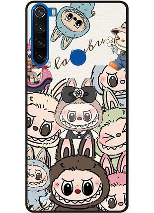 Чехол силиконовый бампер для xiaomi redmi note 8t с картинкой лабубу labubu