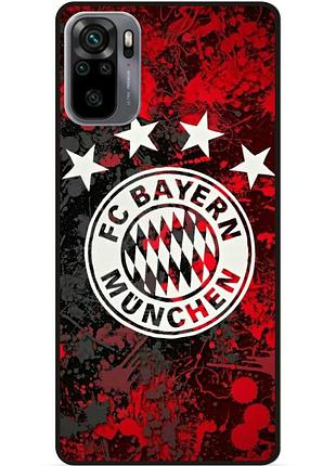Чехол силиконовый бампер для xiaomi redmi note 10s с рисунком bayern бавария мюнхен