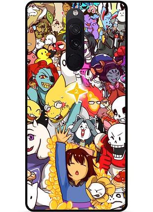 Силиконовый чехол бампер для xiaomi redmi 8 с рисунком undertale андертейл