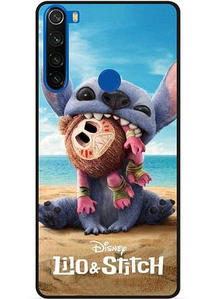 Силиконовый чехол бампер для xiaomi redmi note 8 лило и стич stitch