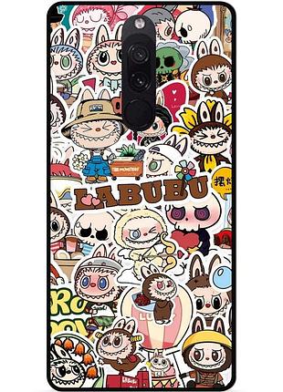 Силиконовый чехол бампер для xiaomi redmi 8 с картинкой лабубу labubu