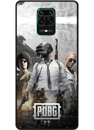 Силіконовий чохол бампер для xiaomi redmi note 9s з малюнком pubg пабг