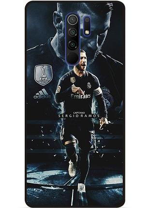 Силіконовий чохол бампер для xiaomi redmi note 8 pro з малюнком sergio ramos серхио рамос