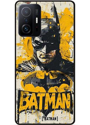 Чехол силиконовый бампер для xiaomi 11t pro с рисунком batman dc бэтмен