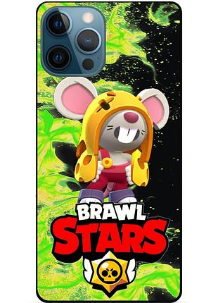 Силиконовый чехол с героем бравл старс brawl stars для xiaomi samsung motorola iphone zte oppo realme nokia мо 3