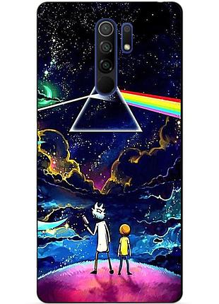 Силіконовий чохол бампер для xiaomi redmi 9 з малюнком рік і морті rick and morty