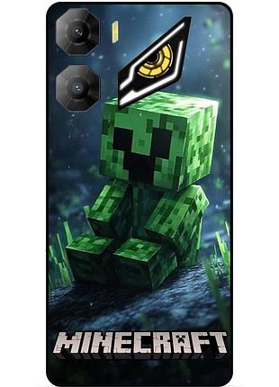 Силіконовий чохол бампер для zte nubia neo 3 5g стів minecraft кріпер майнкрафт