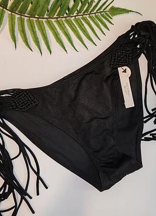 Плавки з бахромою, шиммером, макраме victoria's secret